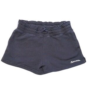 Abercrombie Kids Sweat Shorts Navy Blue Elastic Waist Drawstring Size 9/10